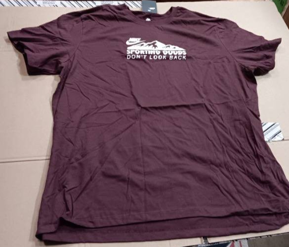 Nike Neutrals Crush Men's Tee Sporting Goods Don’t Look Back Burgundy Size 2XL